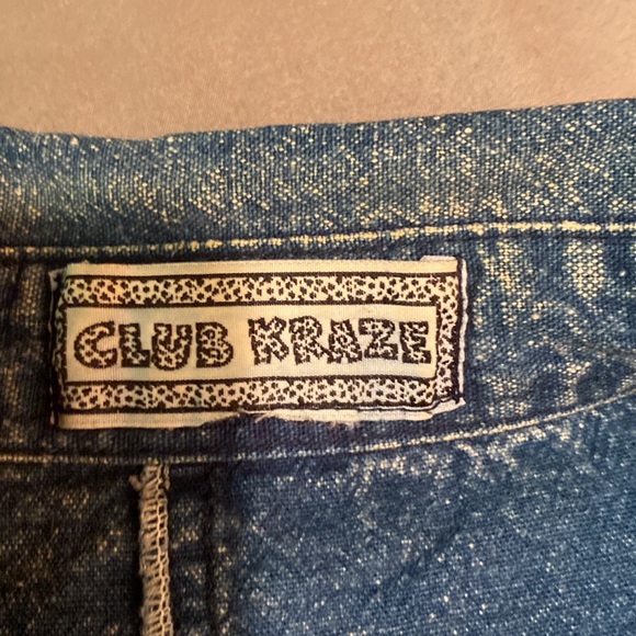 Vintage 90s Club Kraze acid wash denim blouse - Picture 5 of 5